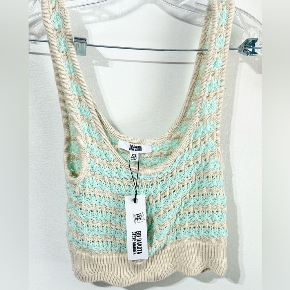 BB Dakota by Steve Madden Crochet crop tank and short shorts NWT size XS - Picture 5 of 12
